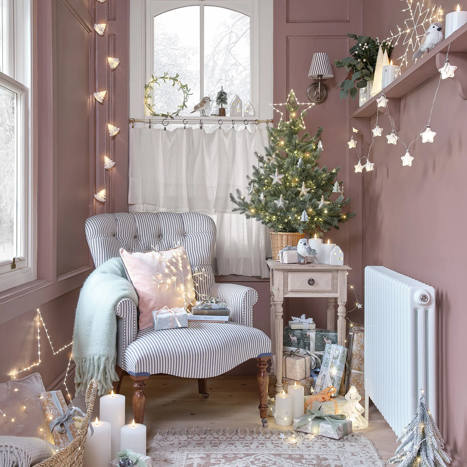 1.8m Paper Christmas Tree LED String Lights - Image 5