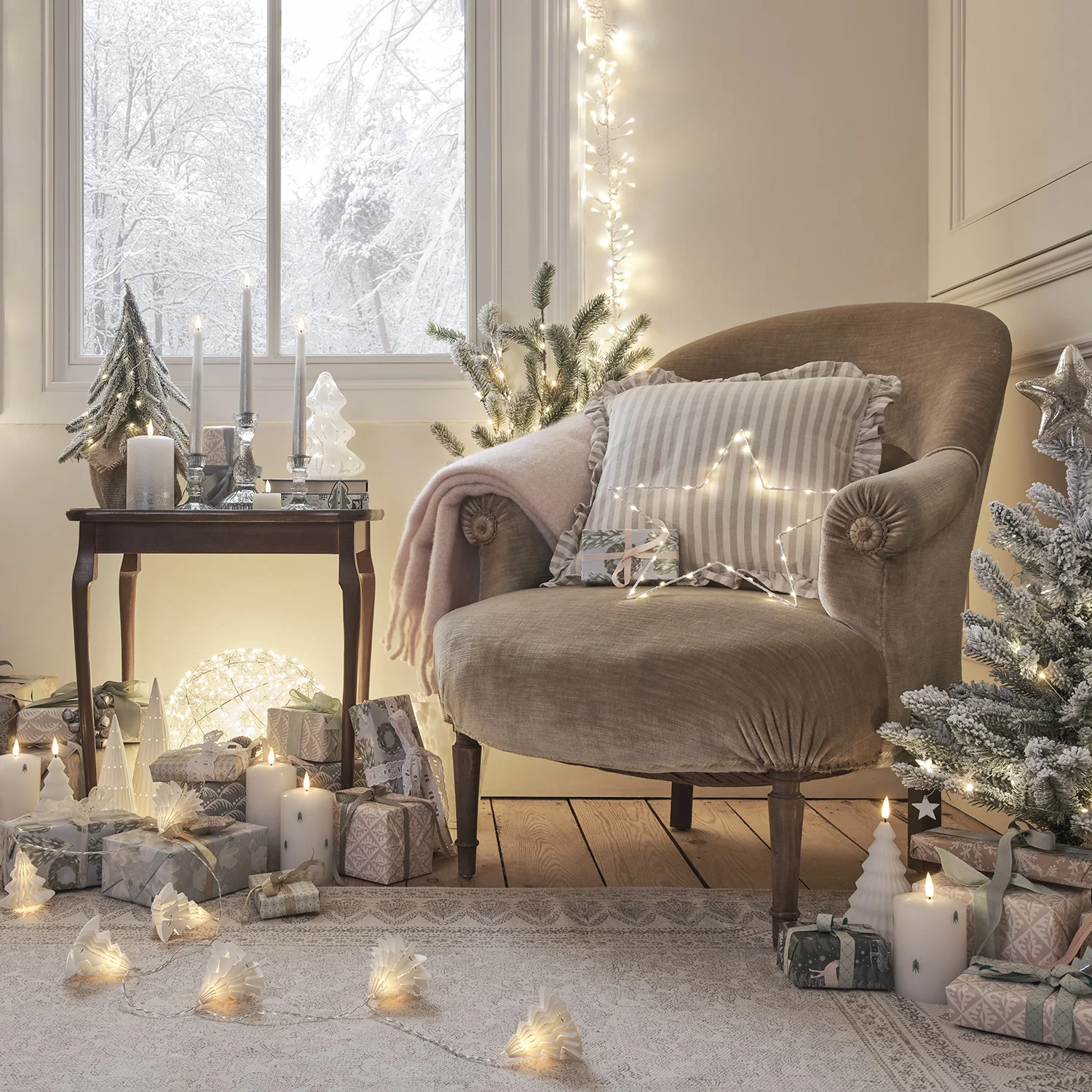 1.8m Paper Christmas Tree LED String Lights - Image 6