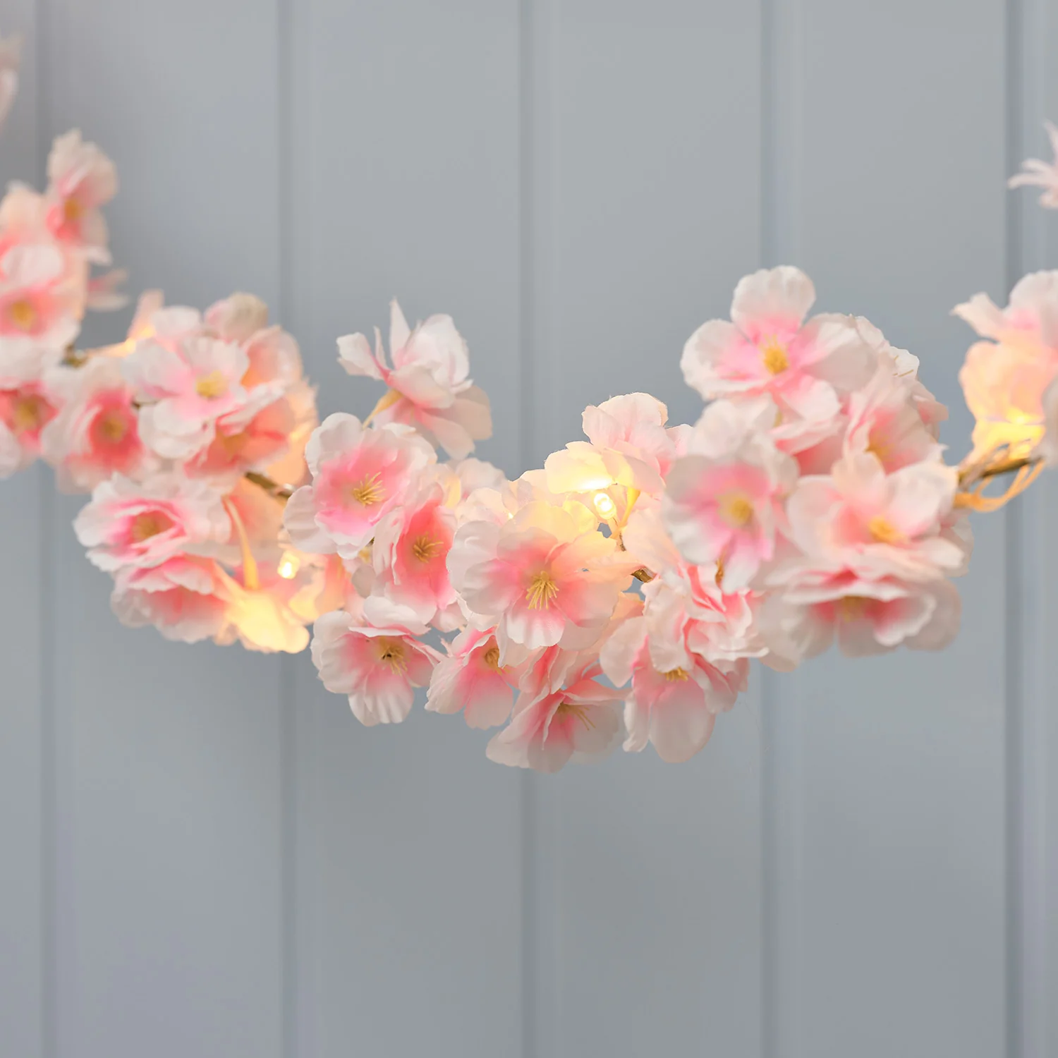 1.8m Pre Lit Cherry Blossom Garland