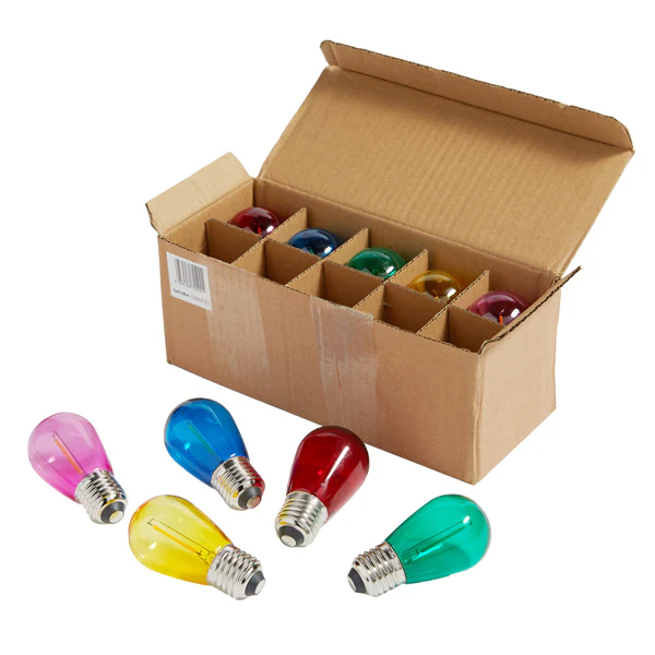 10 Multi Coloured Light Bulbs for Ultimate Connect Festoon Lights - Image 2