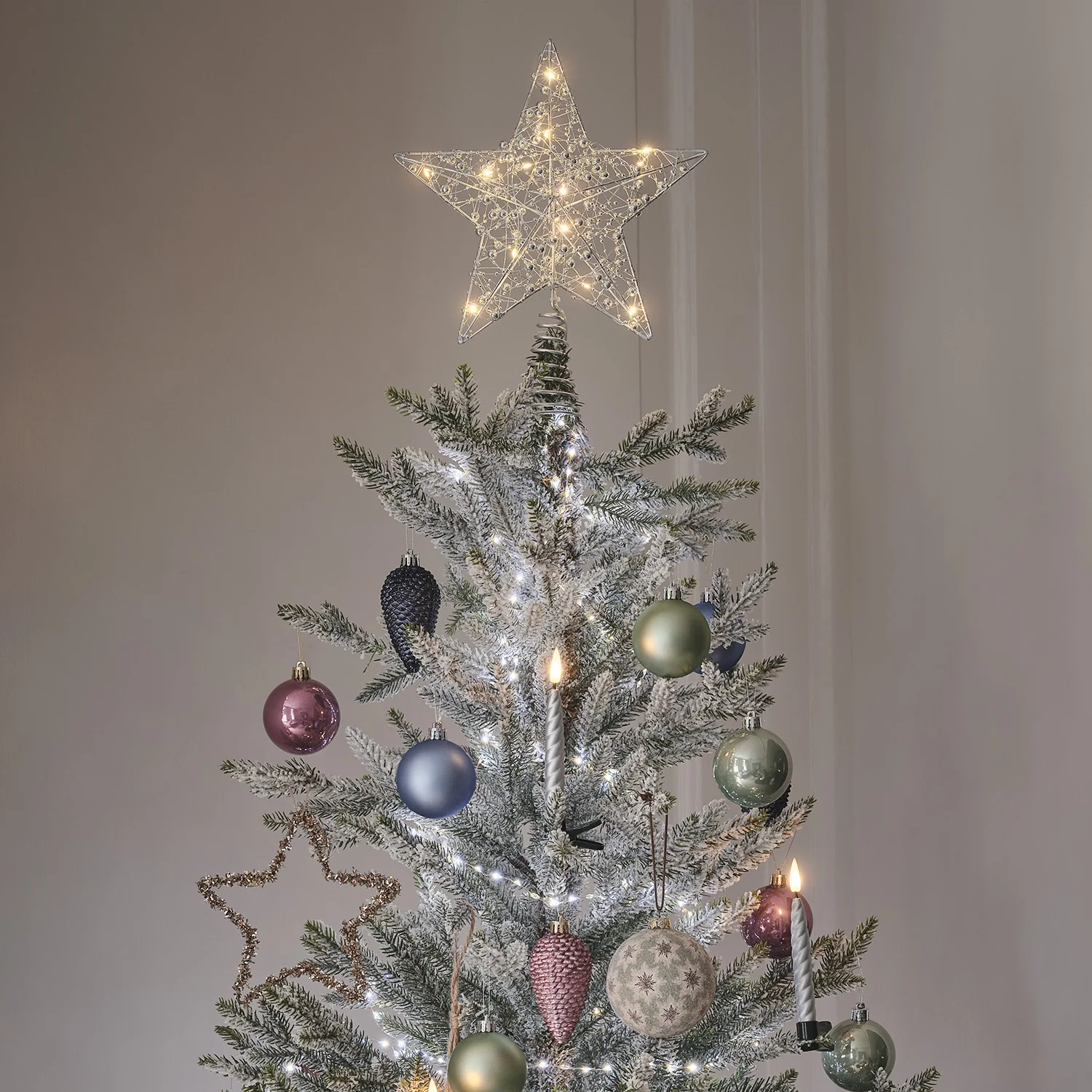10 Silver TruGlow® LED Christmas Candle Clips with Remote Control - Image 5