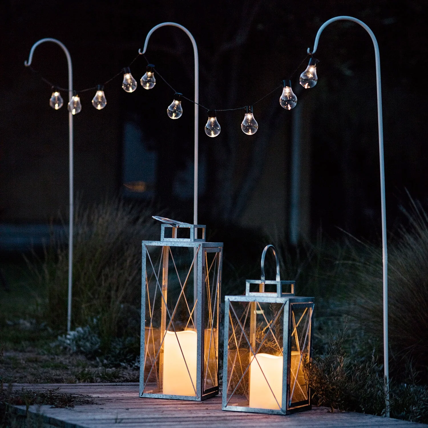10 Warm White Carnival USB Solar Festoon Lights - Image 4