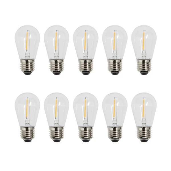 10 Warm White Light Bulbs for Ultimate Connect Festoon Lights