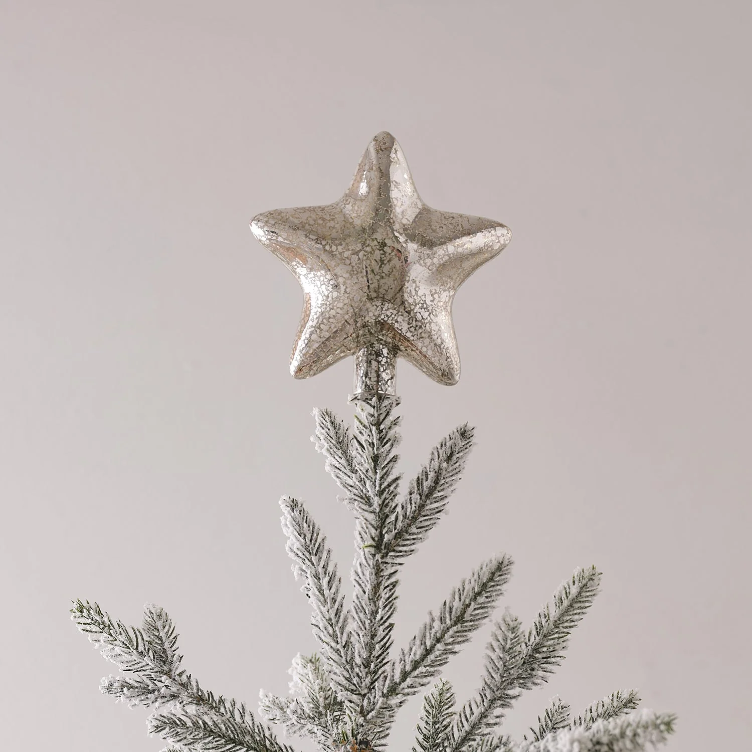 Star Shaped Glass Christmas Tree Topper