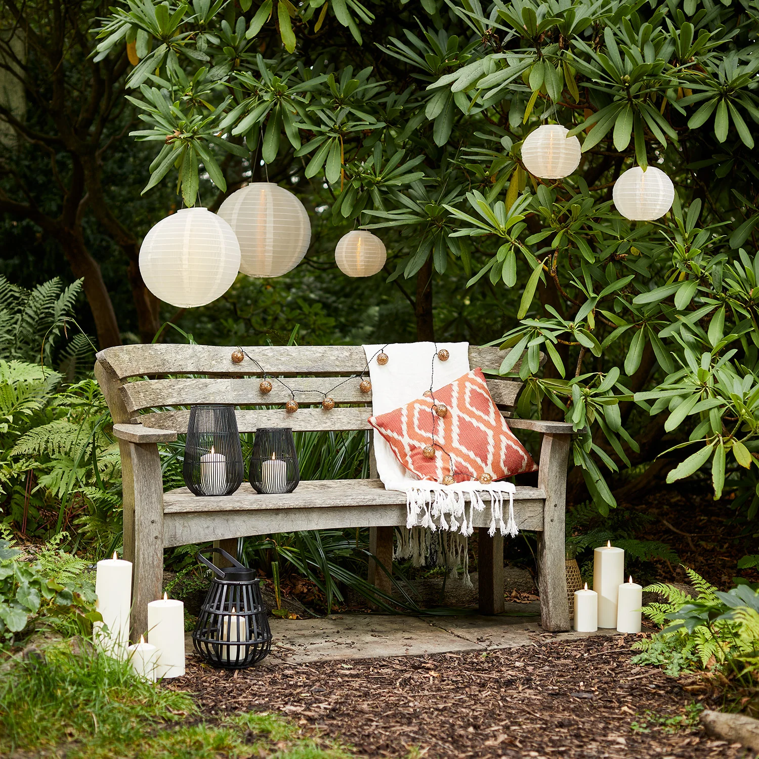 16 Bronze Solar Moroccan Fairy Lights - Image 2