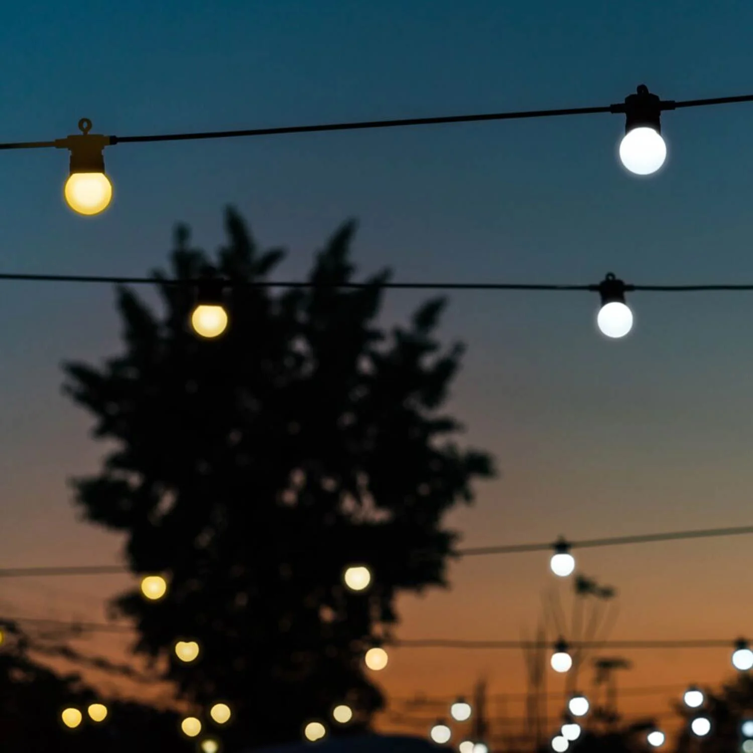 20m 40 LED Twinkly Smart App Controlled Festoon Lights Amber & White - Image 2