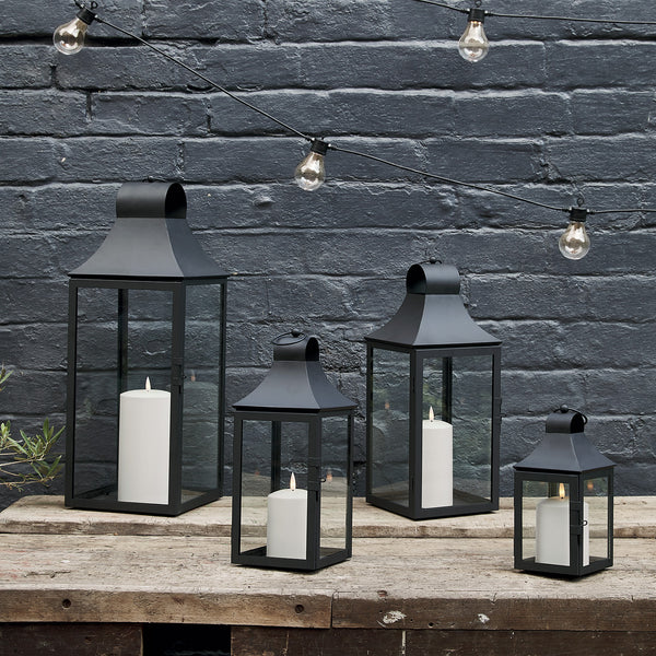 25cm Albury Black Garden Lantern with TruGlow® Candle - Image 8