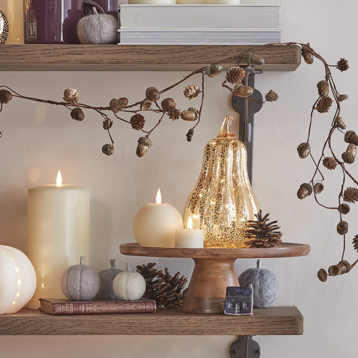 3 Pumpkin Felt Autumn Decorations - Image 3