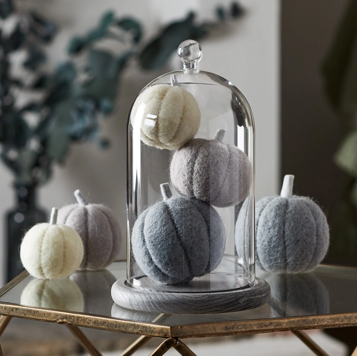 3 Pumpkin Felt Autumn Decorations - Image 4
