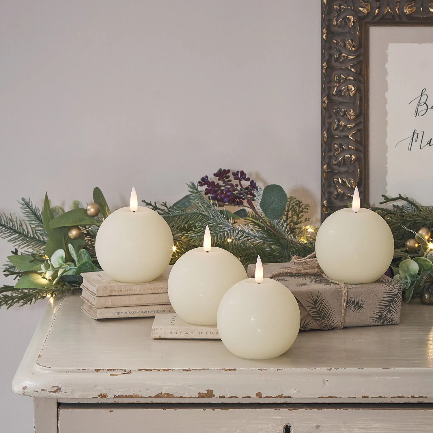 4 TruGlow® Ball LED Candles With Remote Control - Image 6