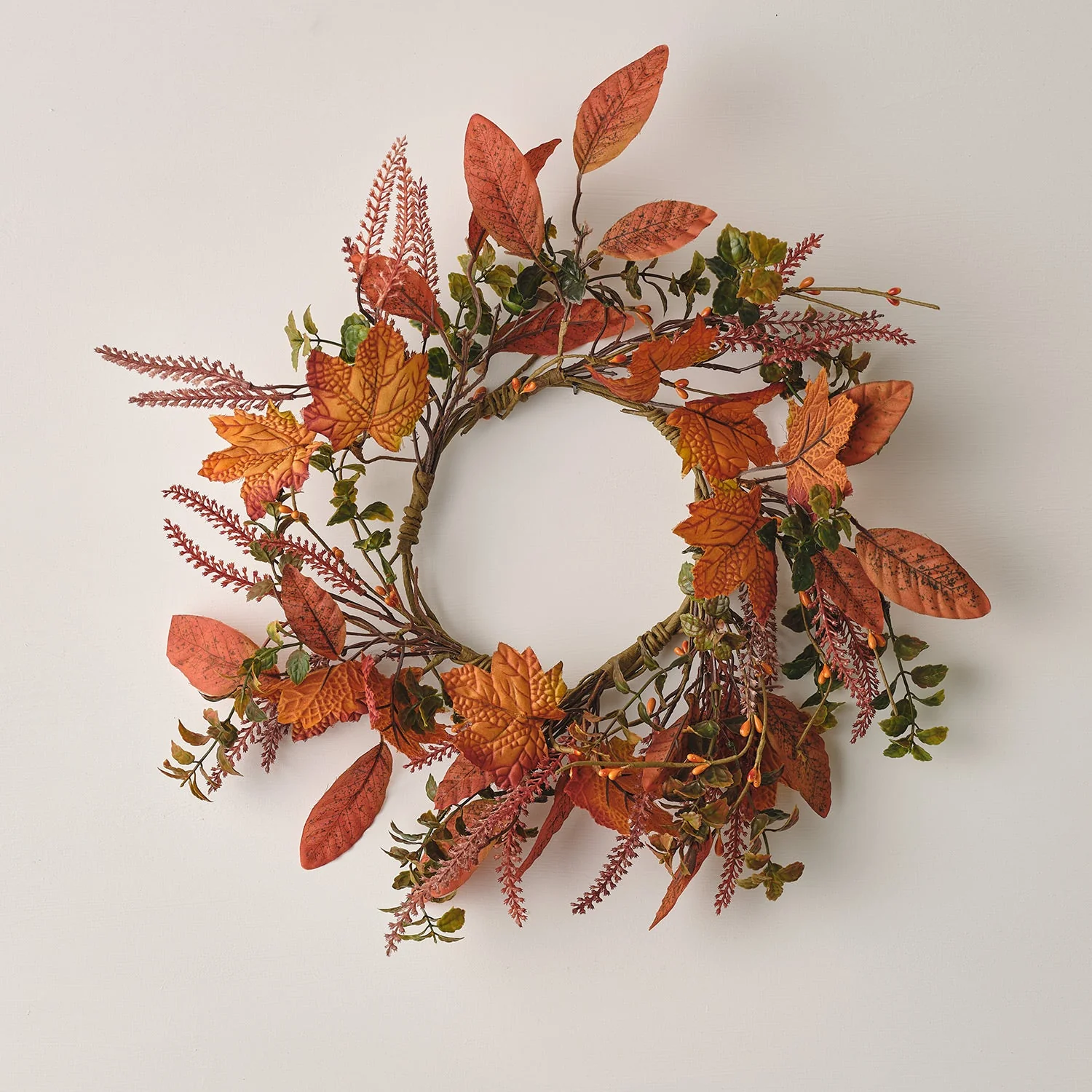 40cm Autumn Maple Leaf Wreath - Image 2