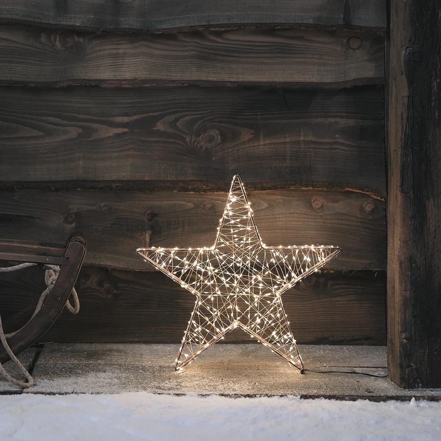40cm Micro LED Copper Wire Star - Image 2