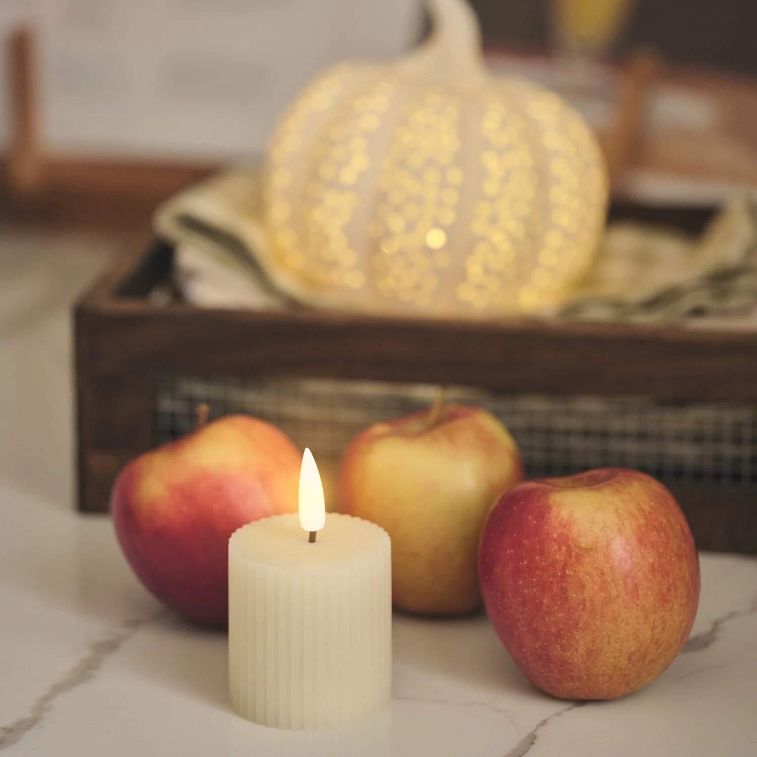 6 TruGlow® Ivory LED Votive Candles with Remote Control - Image 2