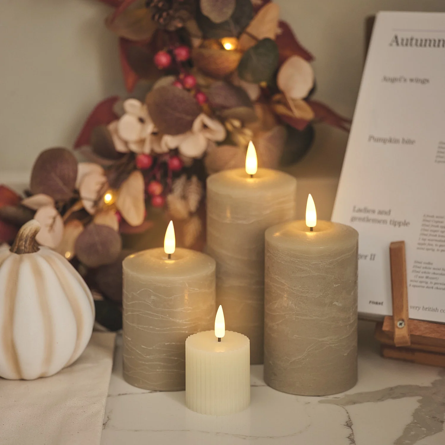 6 TruGlow® Ivory LED Votive Candles with Remote Control - Image 6