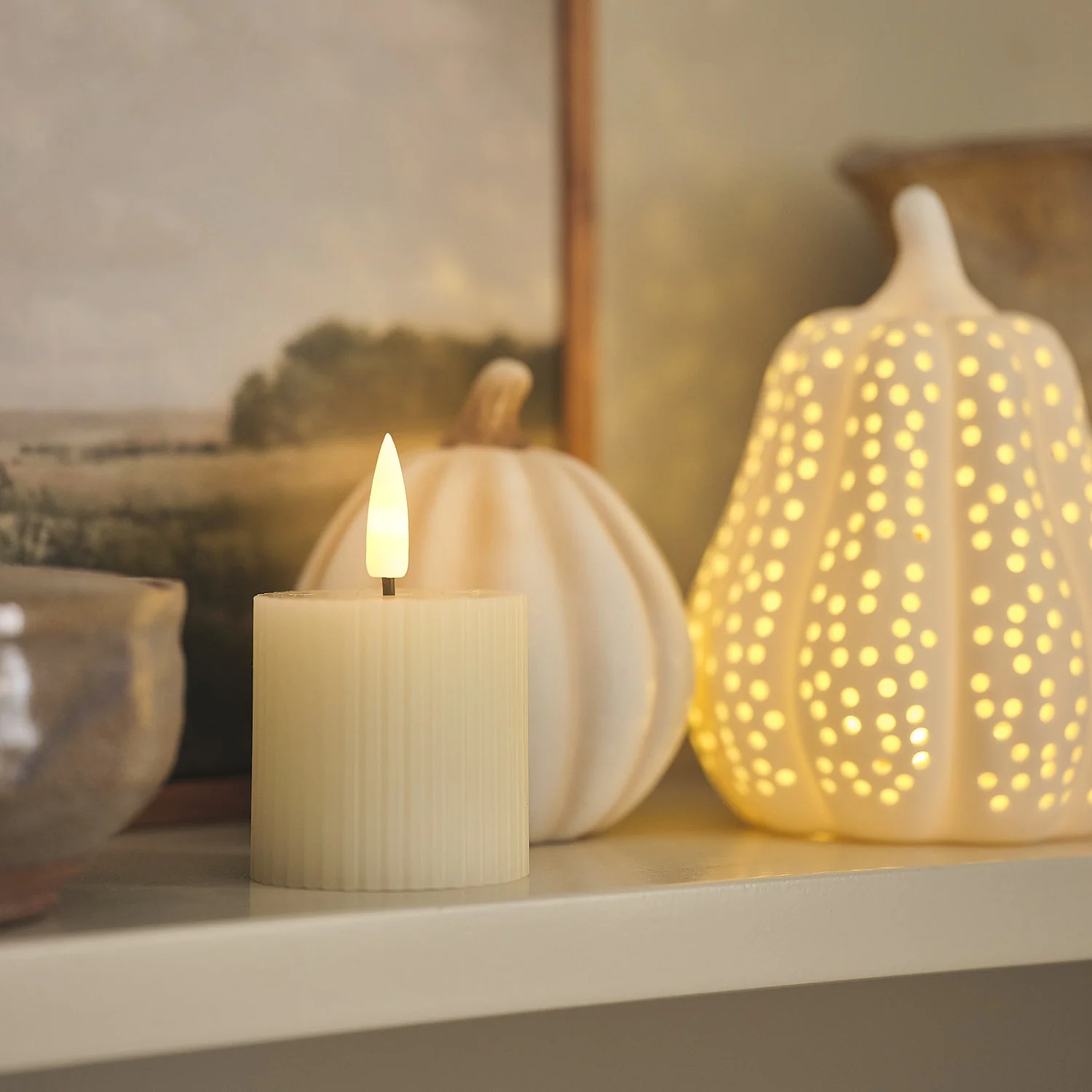 6 TruGlow® Ivory LED Votive Candles with Remote Control - Image 7