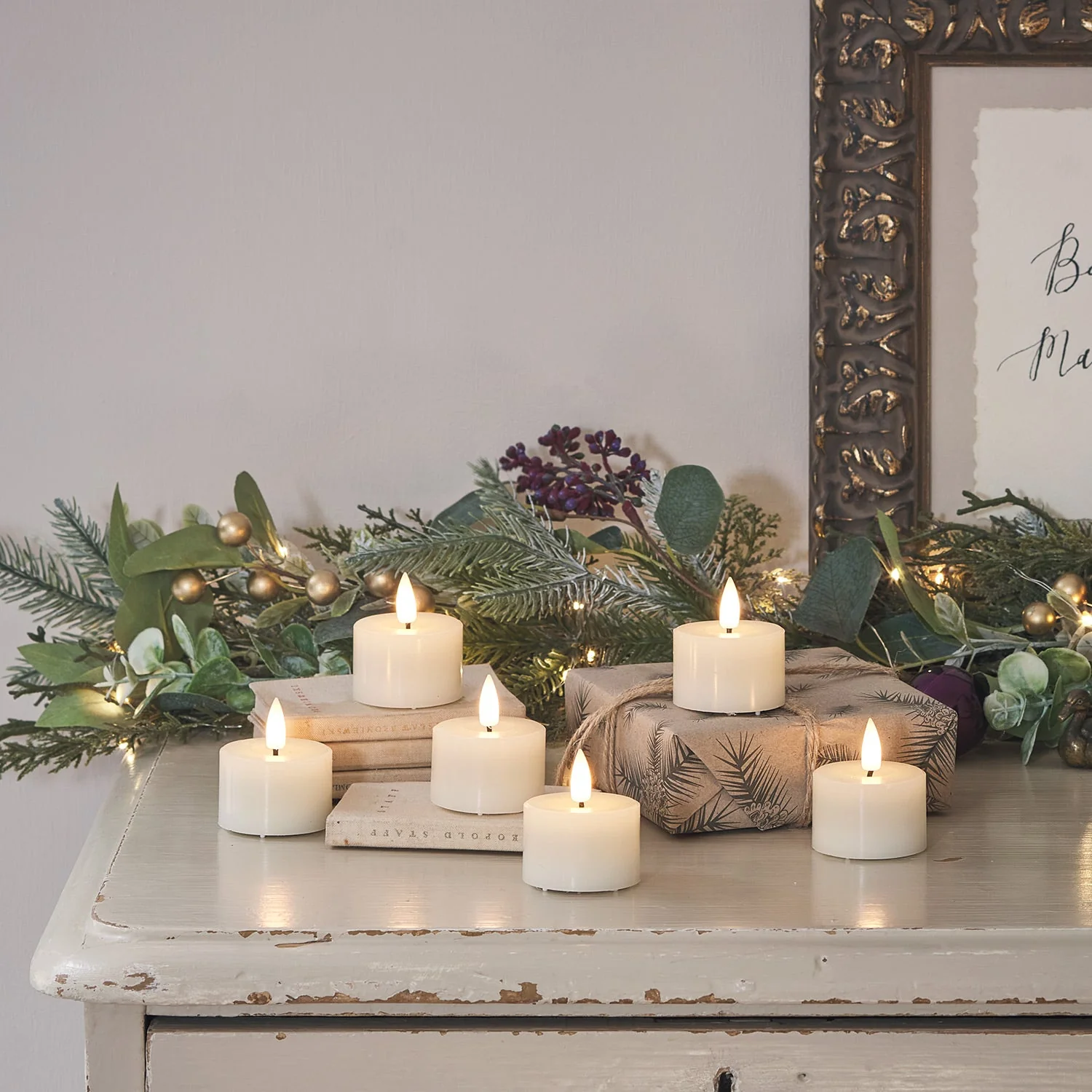 6 Ivory TruGlow® LED Mini Votive Candles With Remote Control - Image 13