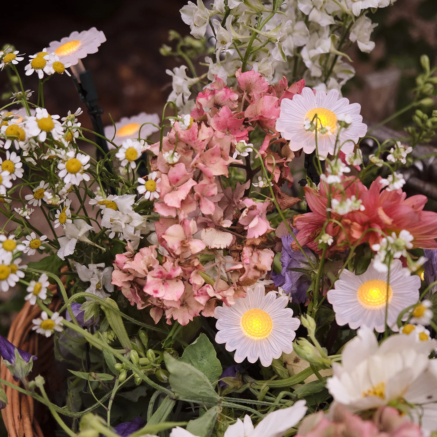 9 Daisy Flower Solar Stake Lights - Image 3