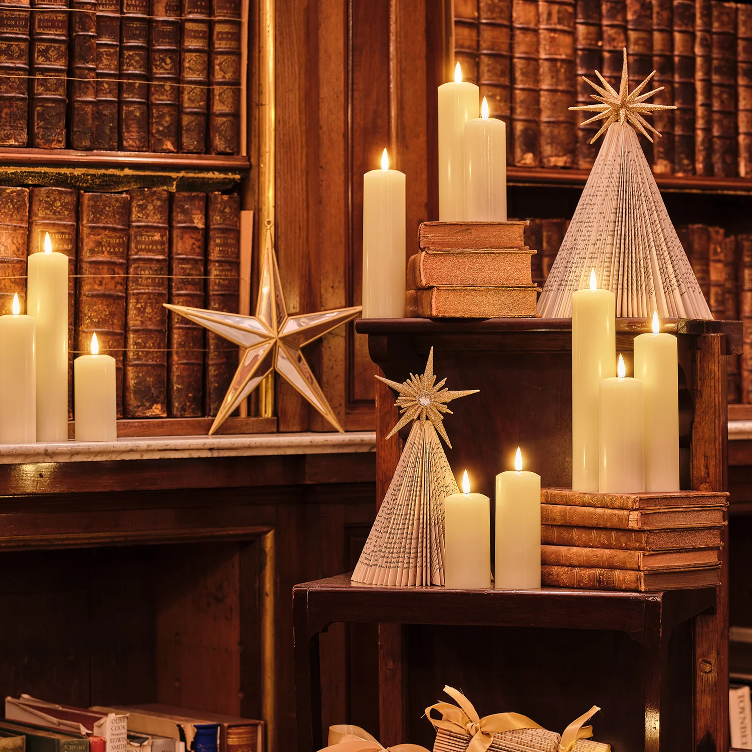 9 TruGlow® Ivory LED Slim Pillar Candles With Remote Control - Image 6