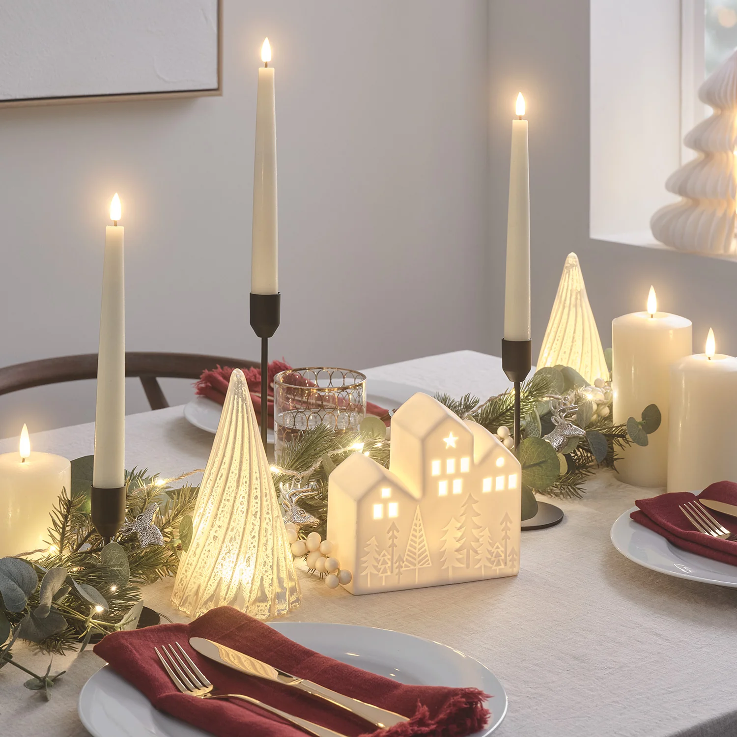 Ceramic House LED Christmas Decoration - Image 6