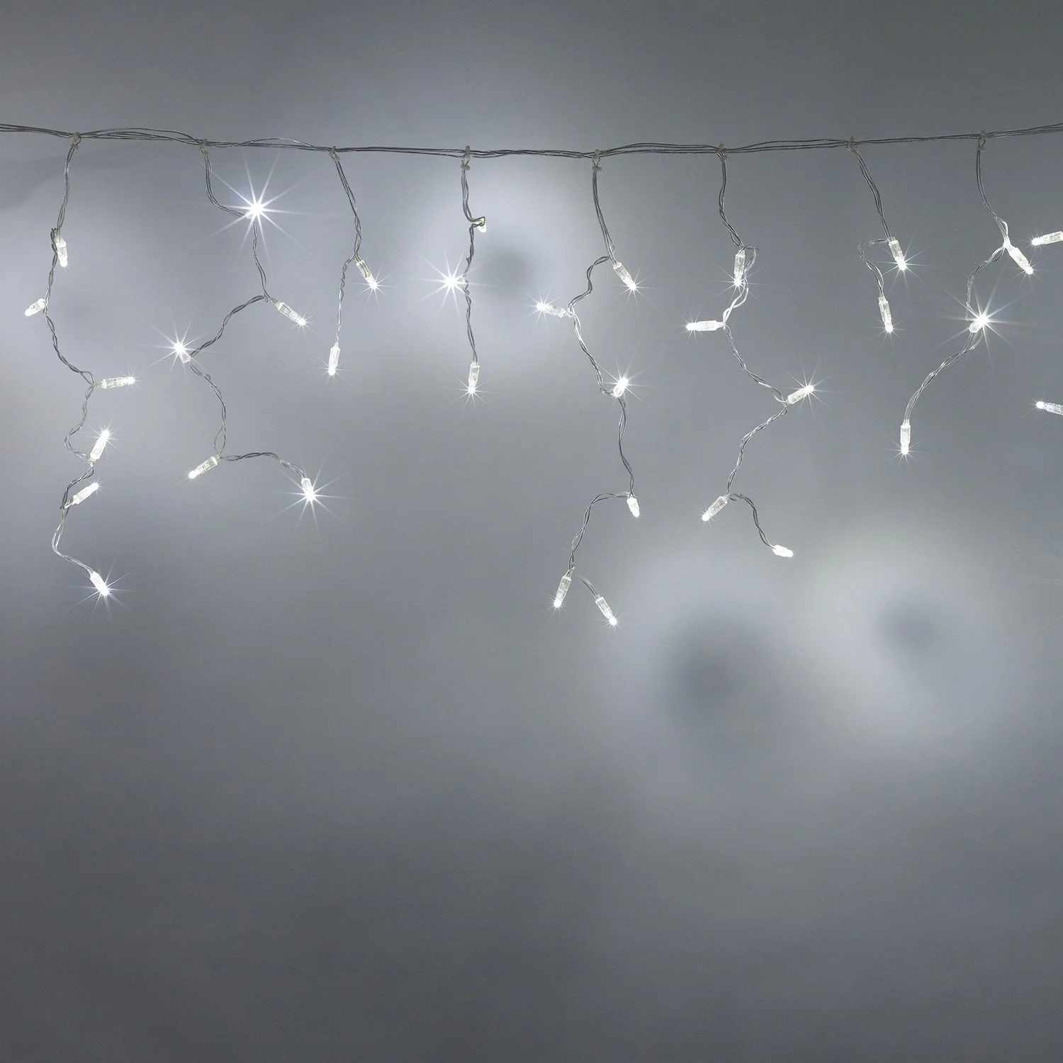 Core Connect 14m 448 White Connectable Icicle Lights Clear Cable