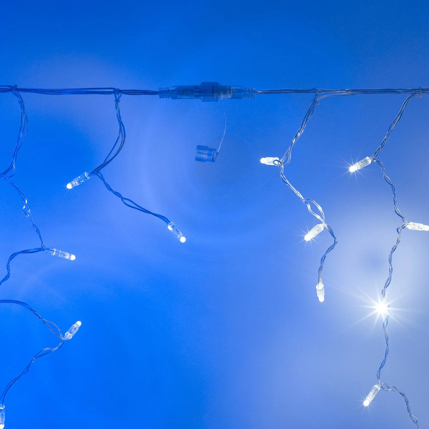 Core Connect 14m 448 White Connectable Icicle Lights Clear Cable - Image 3