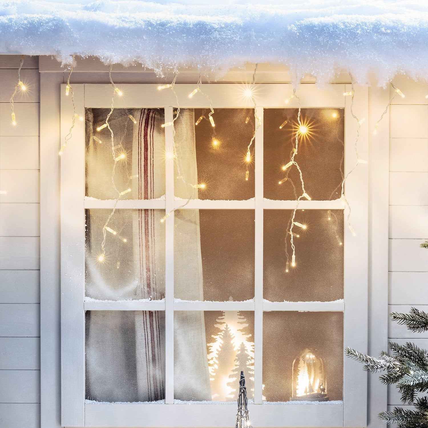 Core Connect 16m 512 Warm White Connectable Icicle Lights Clear Cable - Image 5