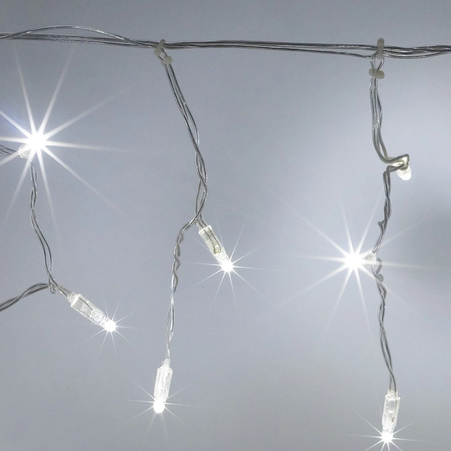 Core Connect 16m 512 White Connectable Icicle Lights Clear Cable - Image 2