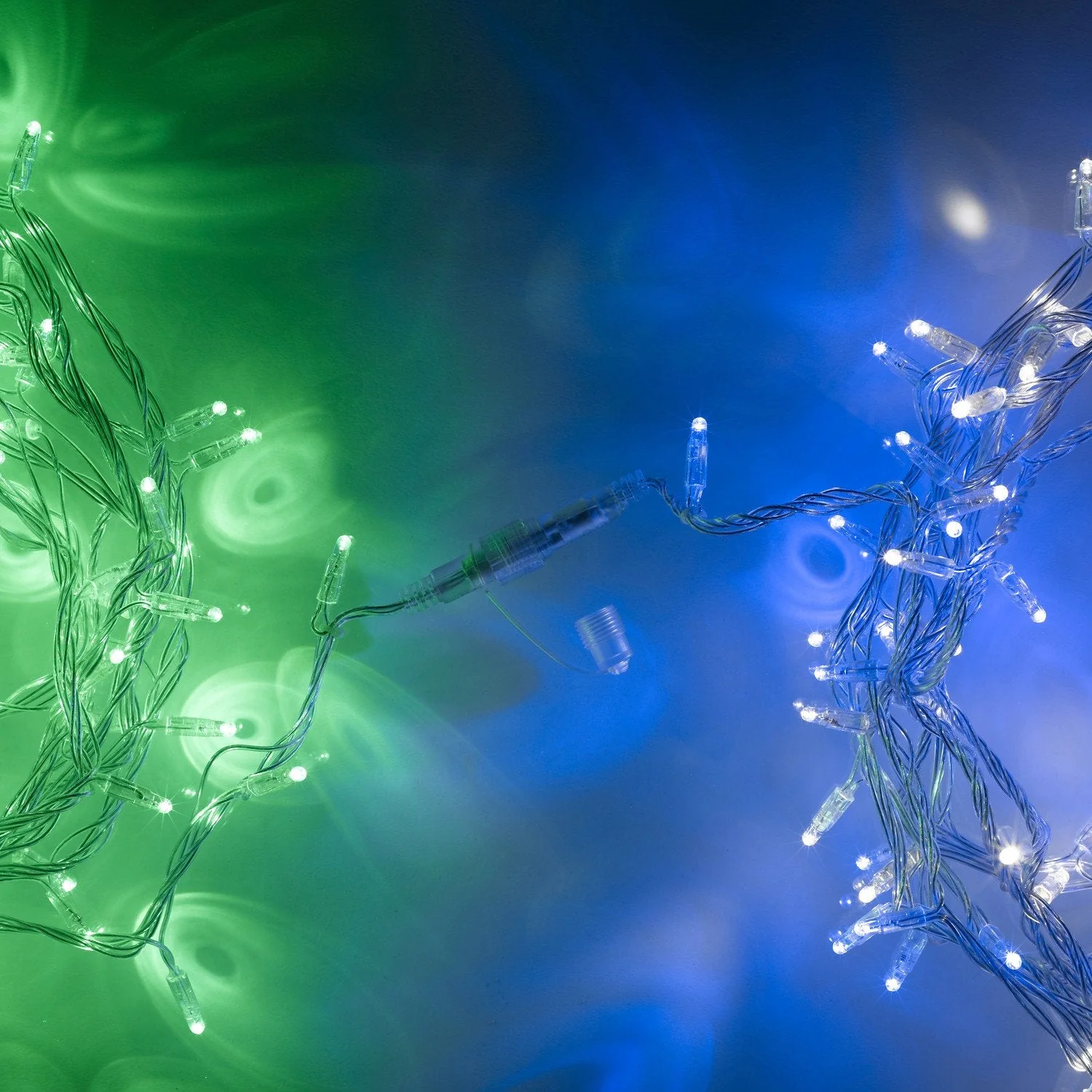 Core Connect 20m 200 Blue & White Connectable Fairy Lights Clear Cable - Image 3