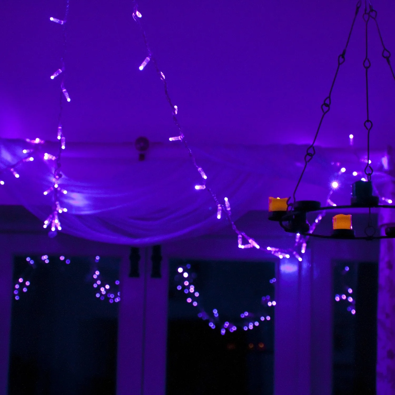 Core Connect 20m 200 Purple Connectable Fairy Lights Clear Cable - Image 9