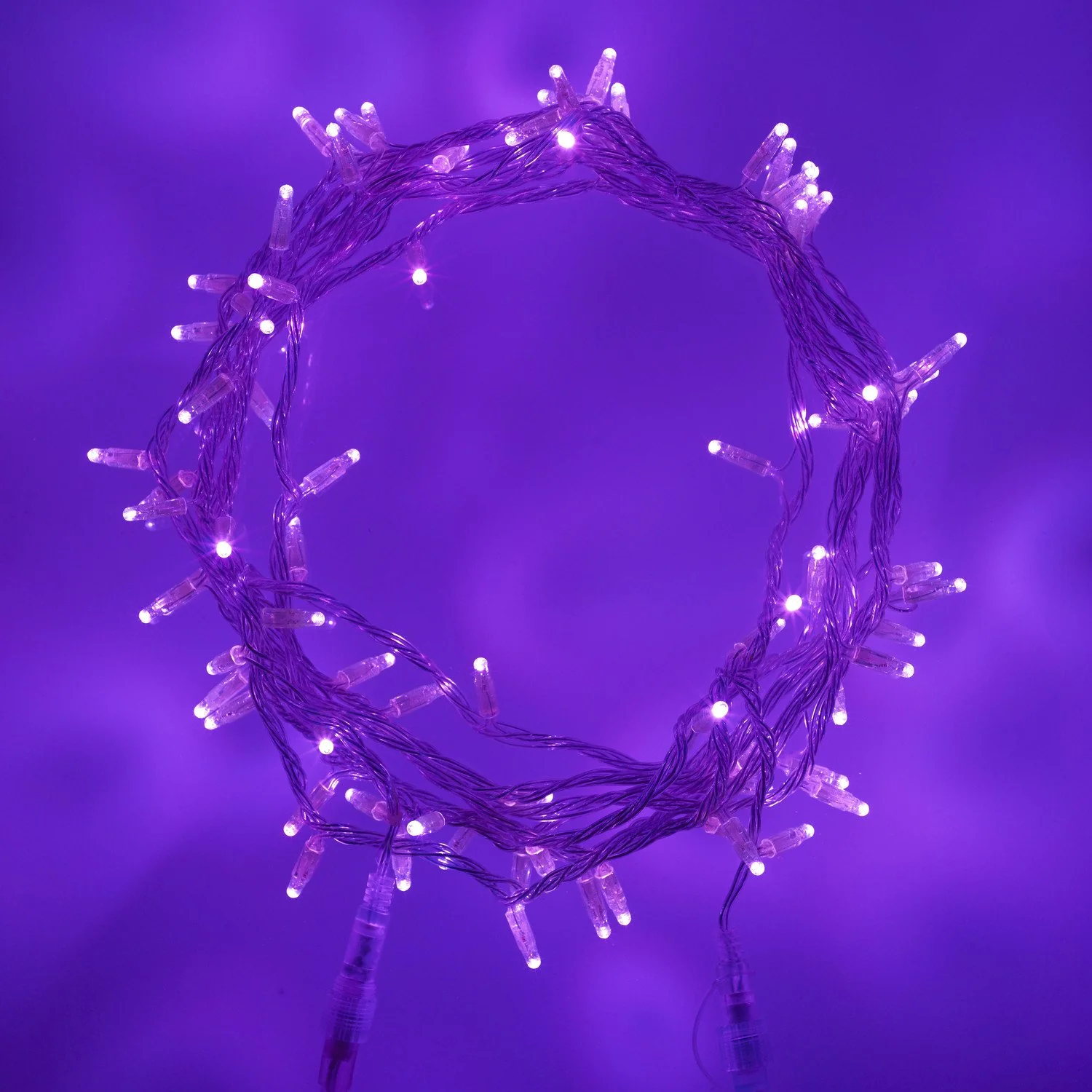 Core Connect 30m 300 Purple Connectable Fairy Lights Clear Cable