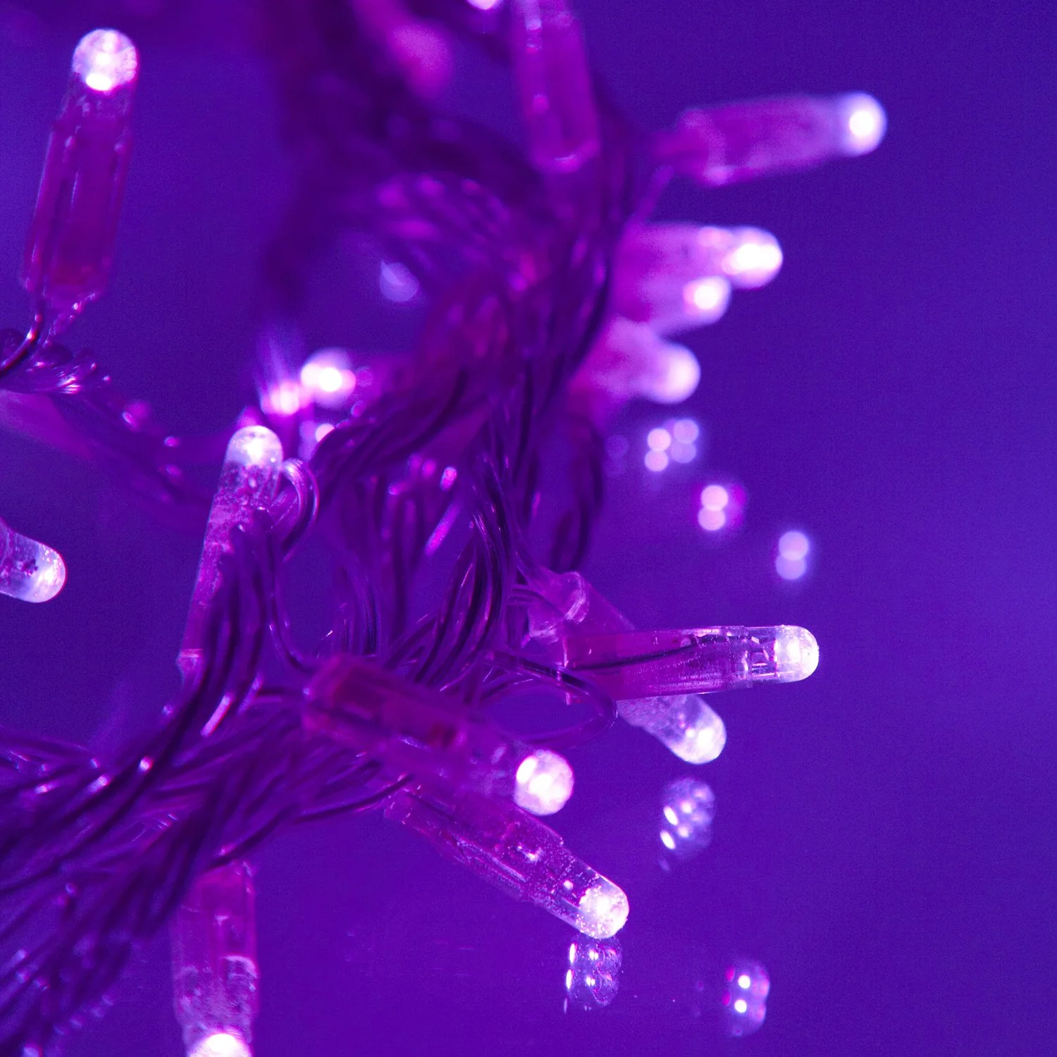 Core Connect 40m 400 Purple Connectable Fairy Lights Clear Cable - Image 3