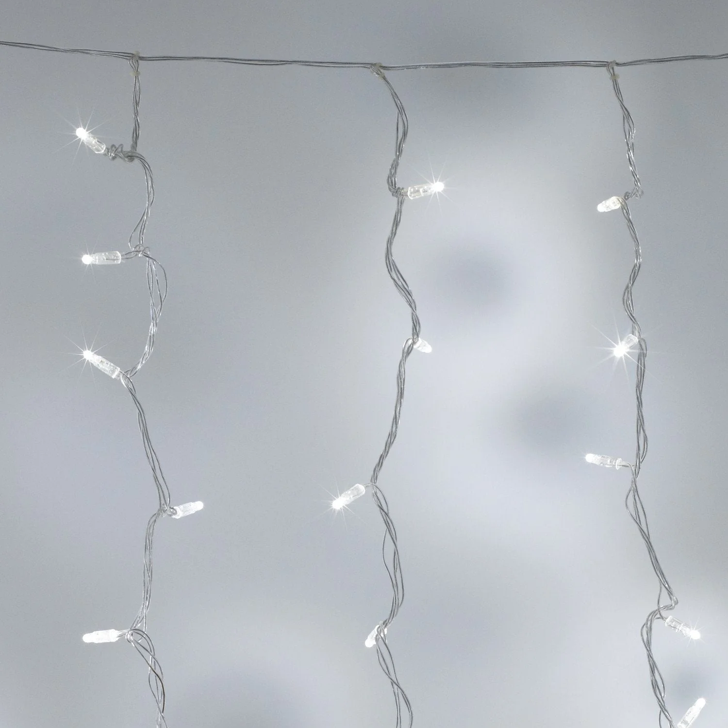 Core Connect 6m x 2m 576 White Connectable Curtain Lights Clear Cable - Image 2