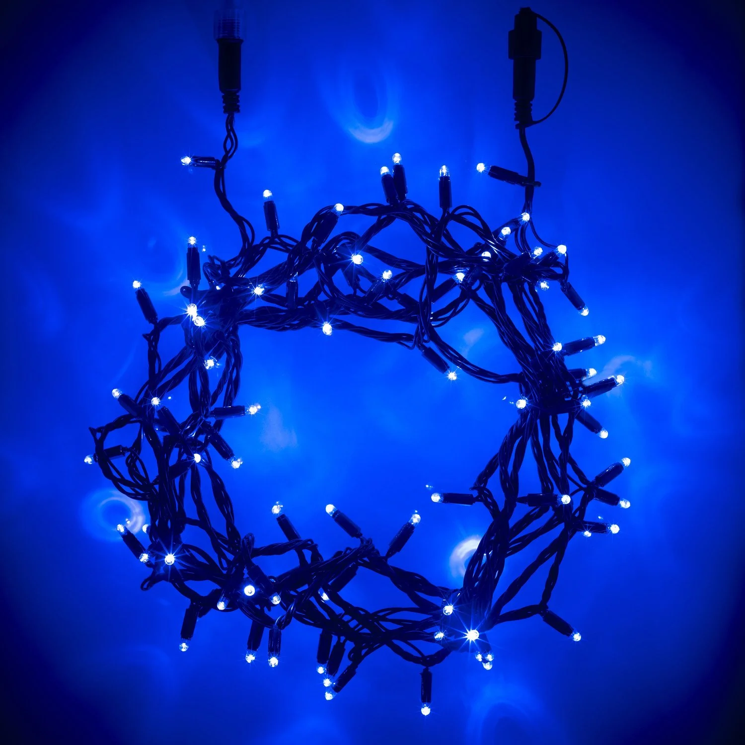 Core Connect 70m 700 Blue Connectable Fairy Lights Green Cable