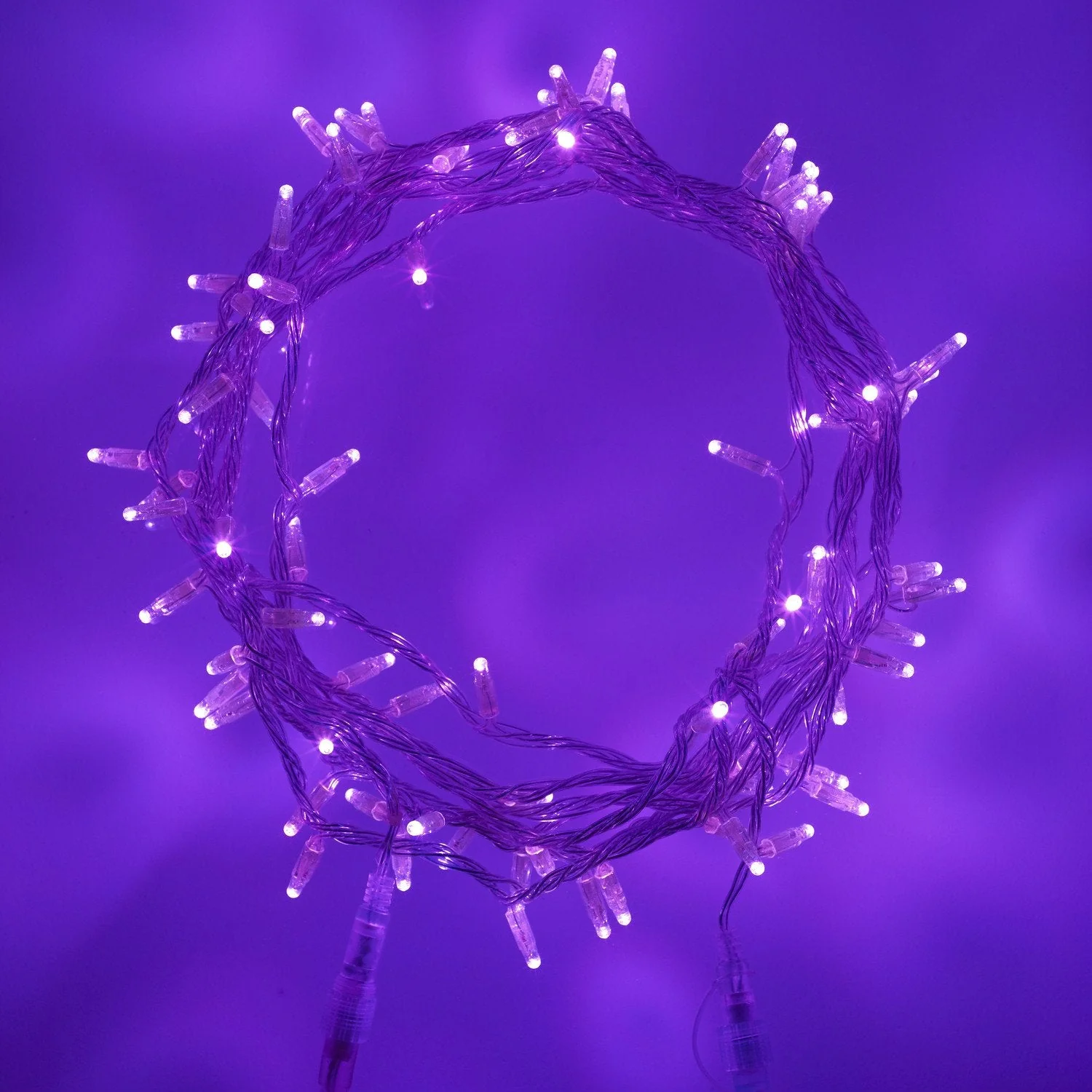 Core Connect 80m 800 Purple Connectable Fairy Lights Clear Cable