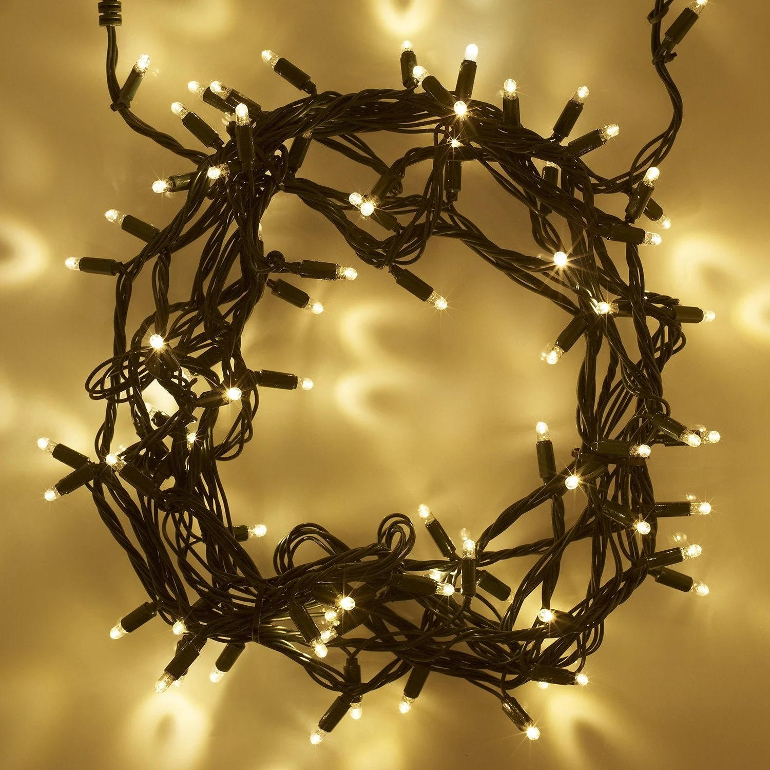 Core Connect 80m 800 Warm White Connectable Fairy Lights Green Cable