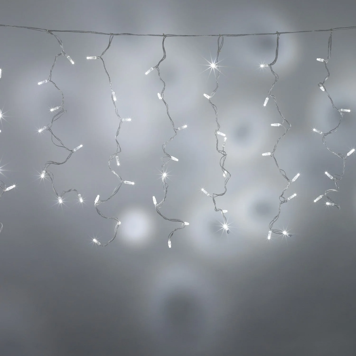 Core Connect 8m x 1m 384 White Connectable Curtain Lights Clear Cable