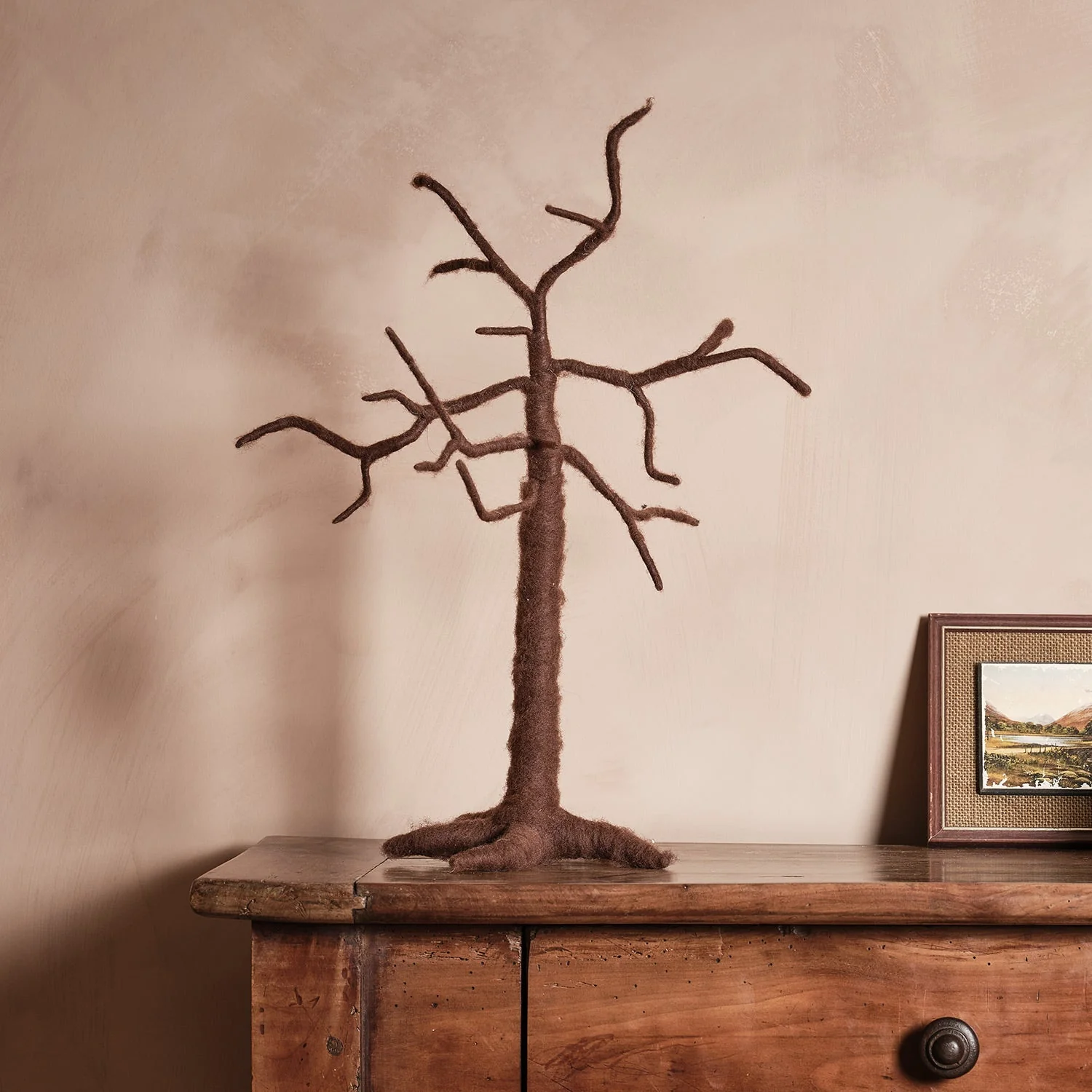 Felt Twig Tree & Felt Pumpkin Hanging Decorations Bundle - Image 2
