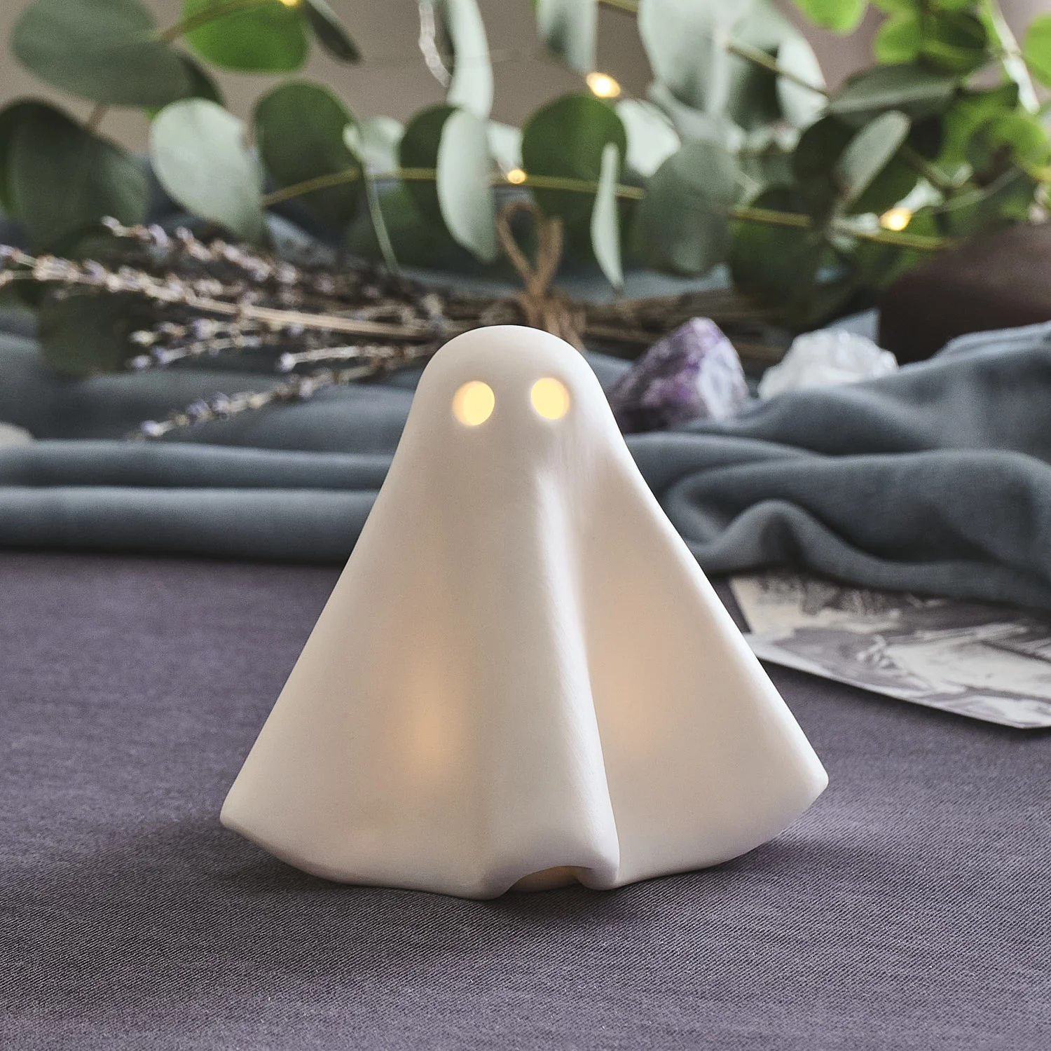 Gerald the Ghost Porcelain LED Halloween Decoration - Image 4
