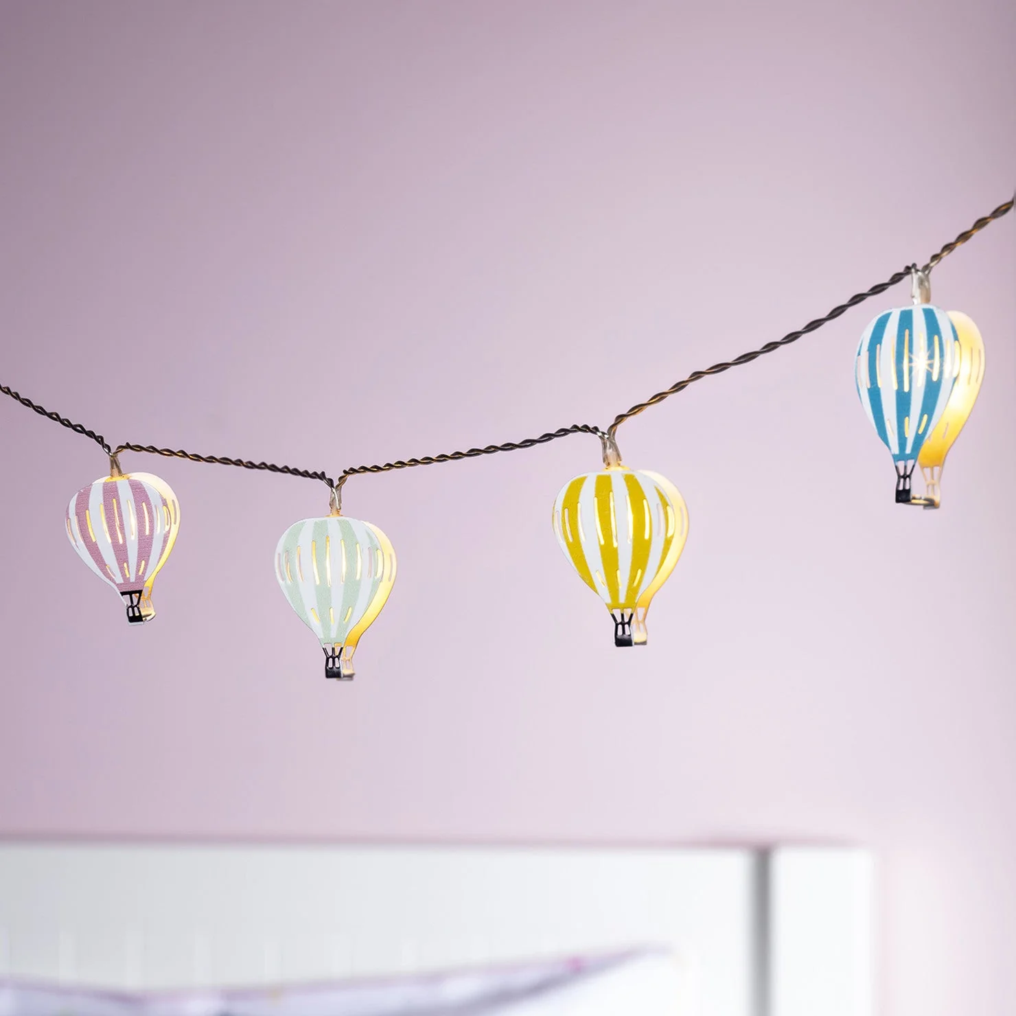 12 Hot Air Balloon Battery Children's Fairy Lights