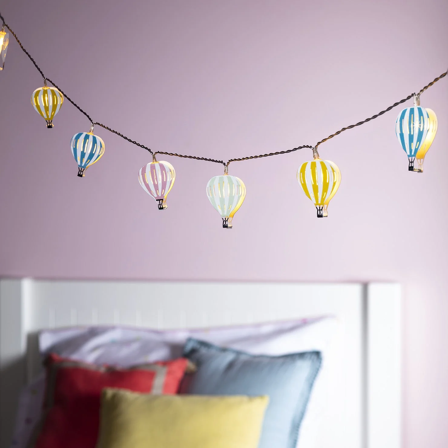 12 Hot Air Balloon Battery Children's Fairy Lights - Image 2