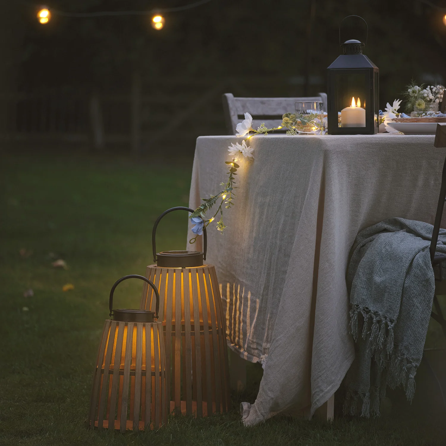Large Sol Wooden Solar Lantern - Image 5