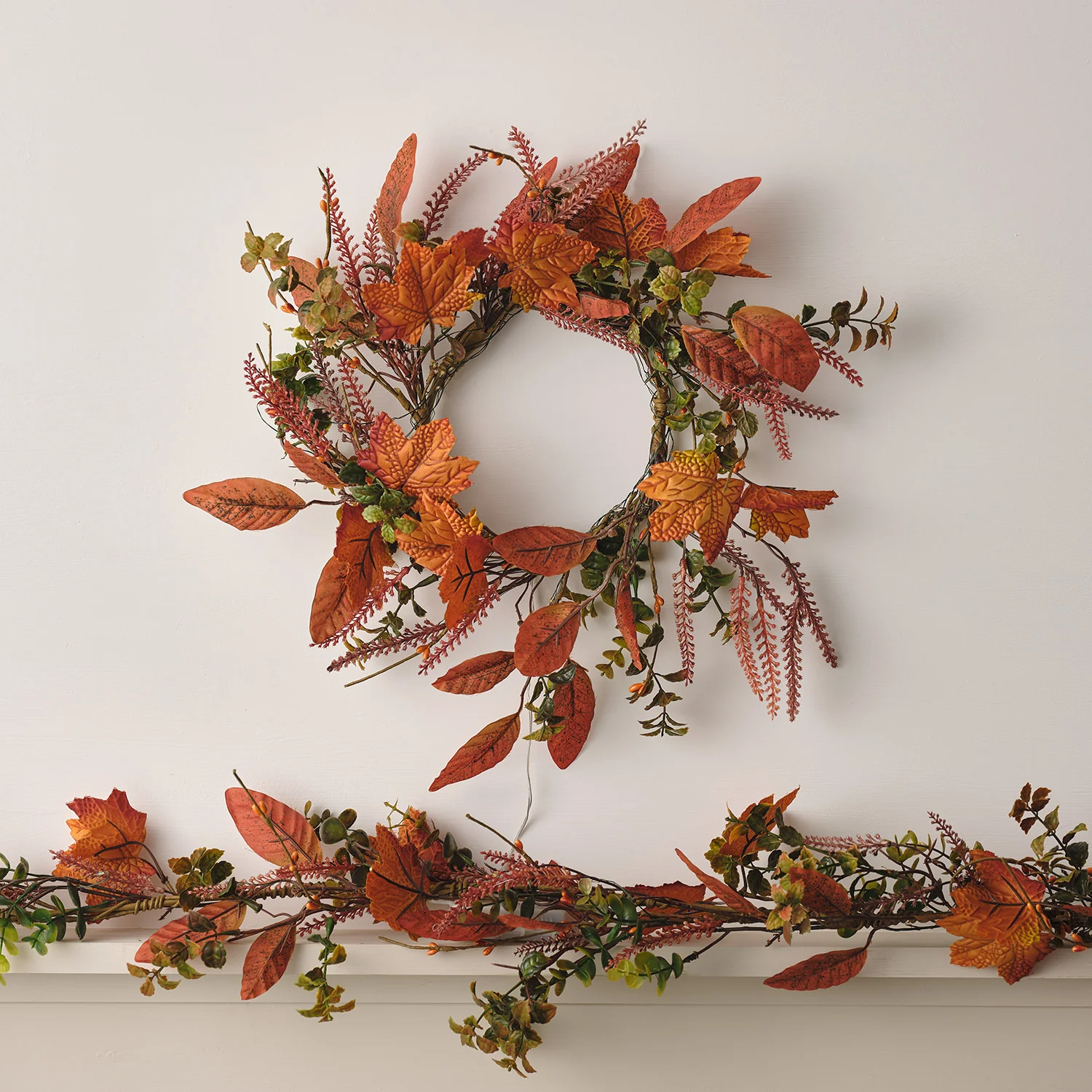 Maple Leaf Autumn Wreath & Garland - Image 8
