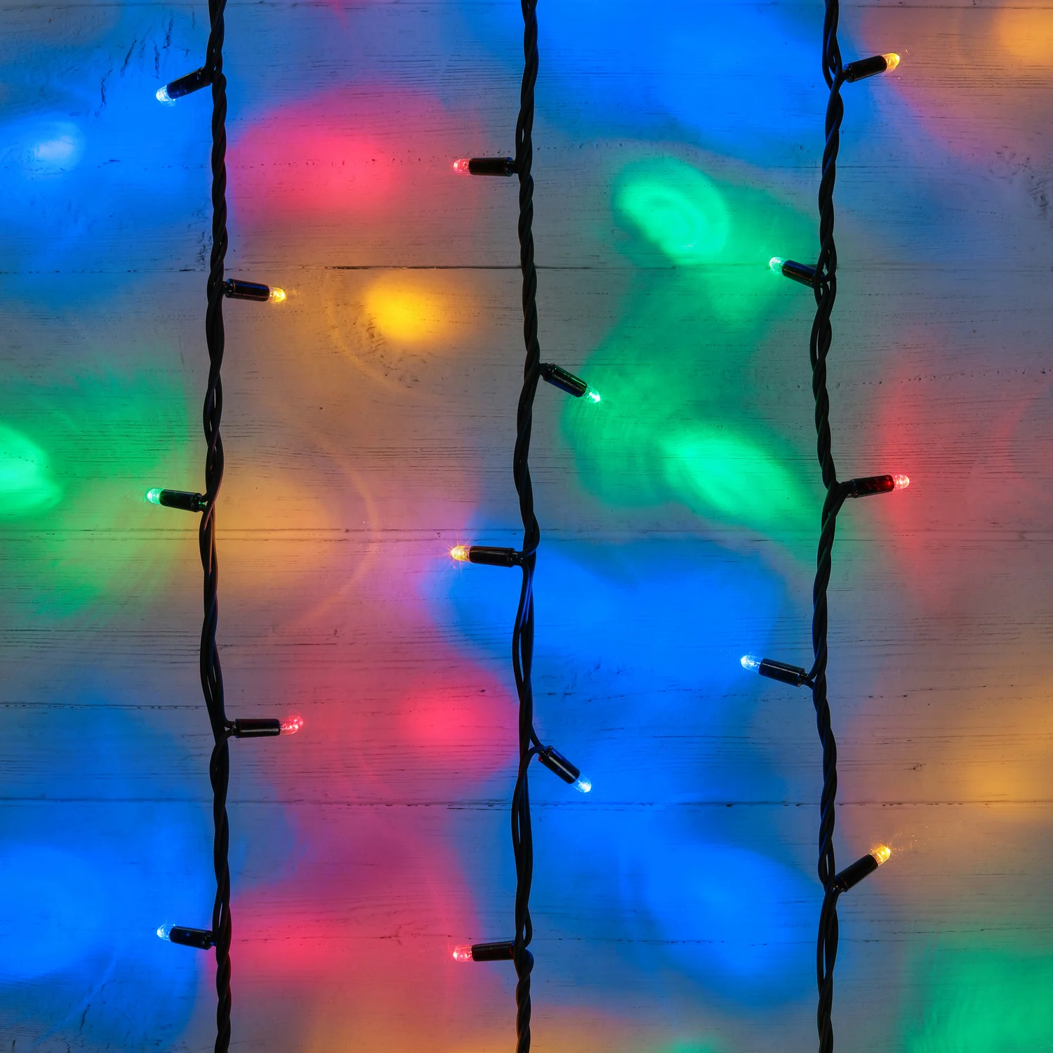Plus Connect 40m 400 Multi Coloured Connectable Fairy Lights Black Cable