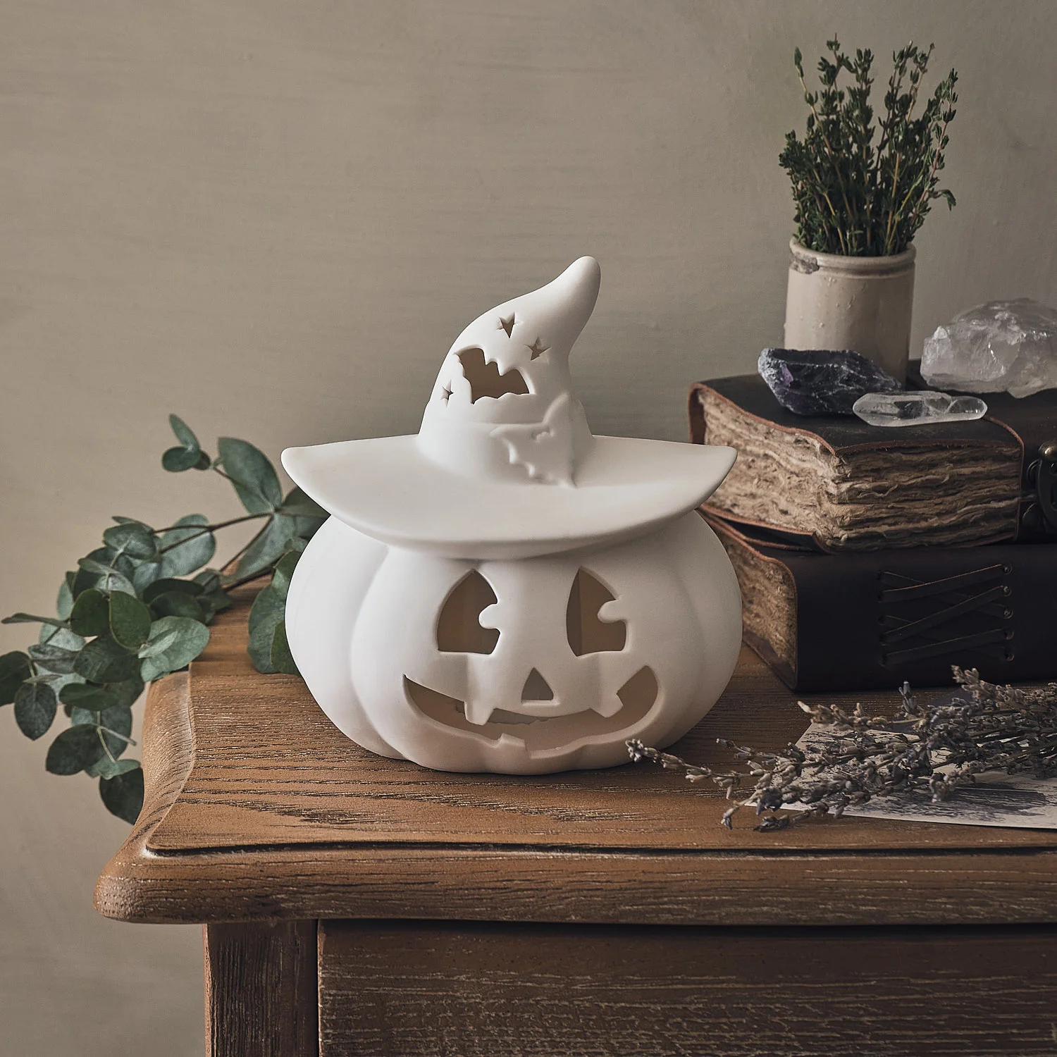 Porcelain LED Halloween Pumpkin Decoration - Image 2