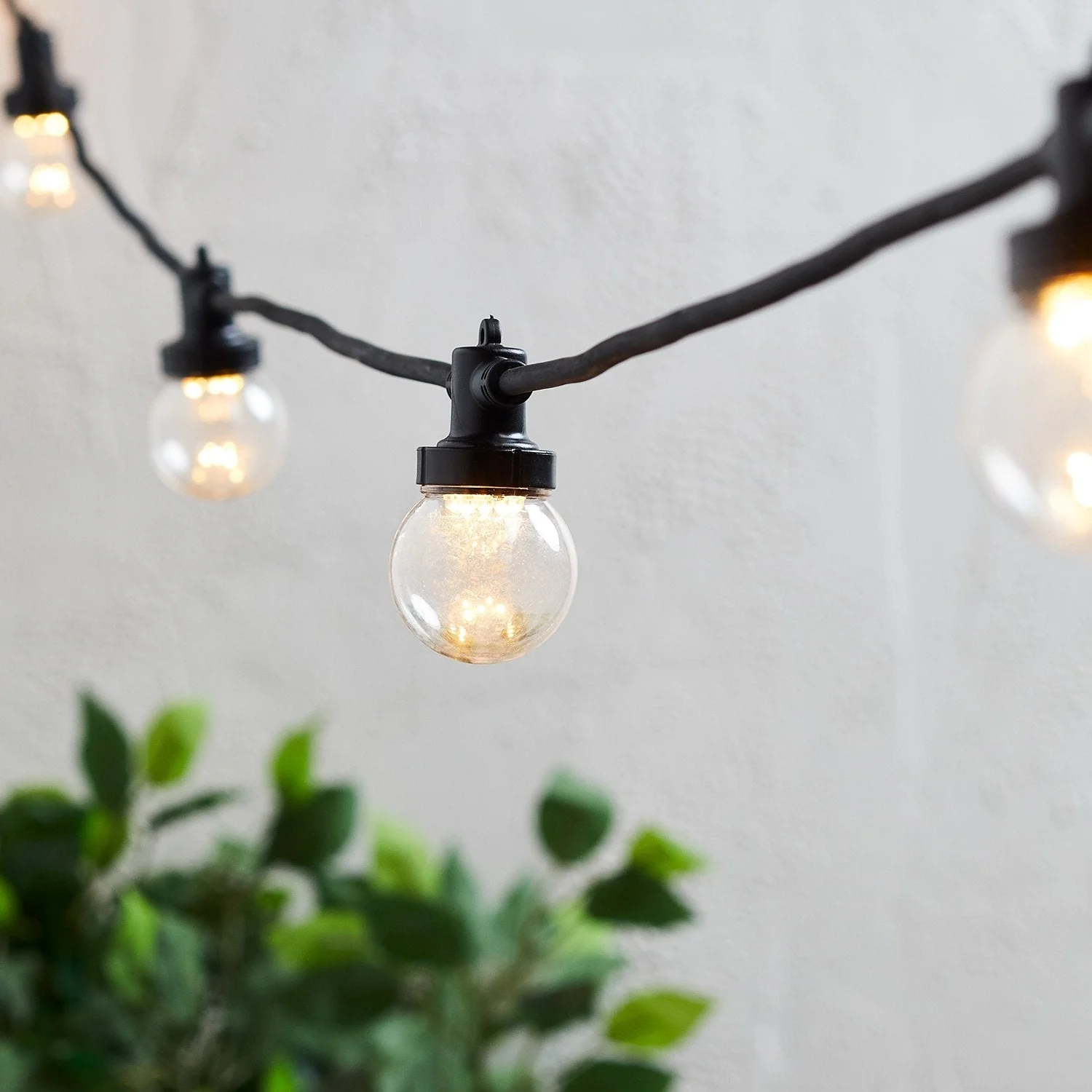 Pro Connect 135m 270 Warm White Connectable Festoon Lights Clear Cap Black Cable - Image 3