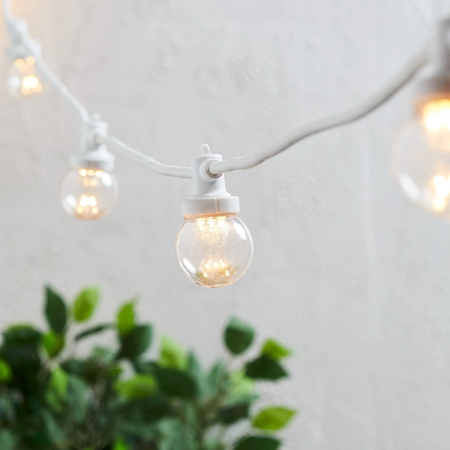 Pro Connect 140m 280 Warm White Connectable Festoon Lights Clear Cap White Cable - Image 2