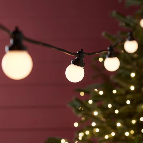 Pro Connect 15m 30 Warm White Connectable Festoon Lights Black Cable - Image 7