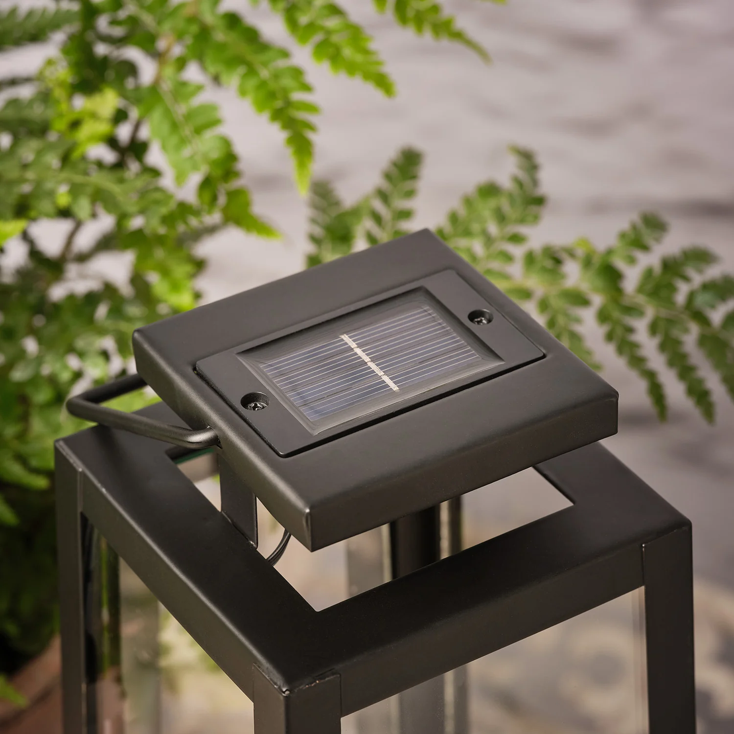 Regular and Large Porto Solar Metal Lantern Duo with TruGlow® Candles - Image 3