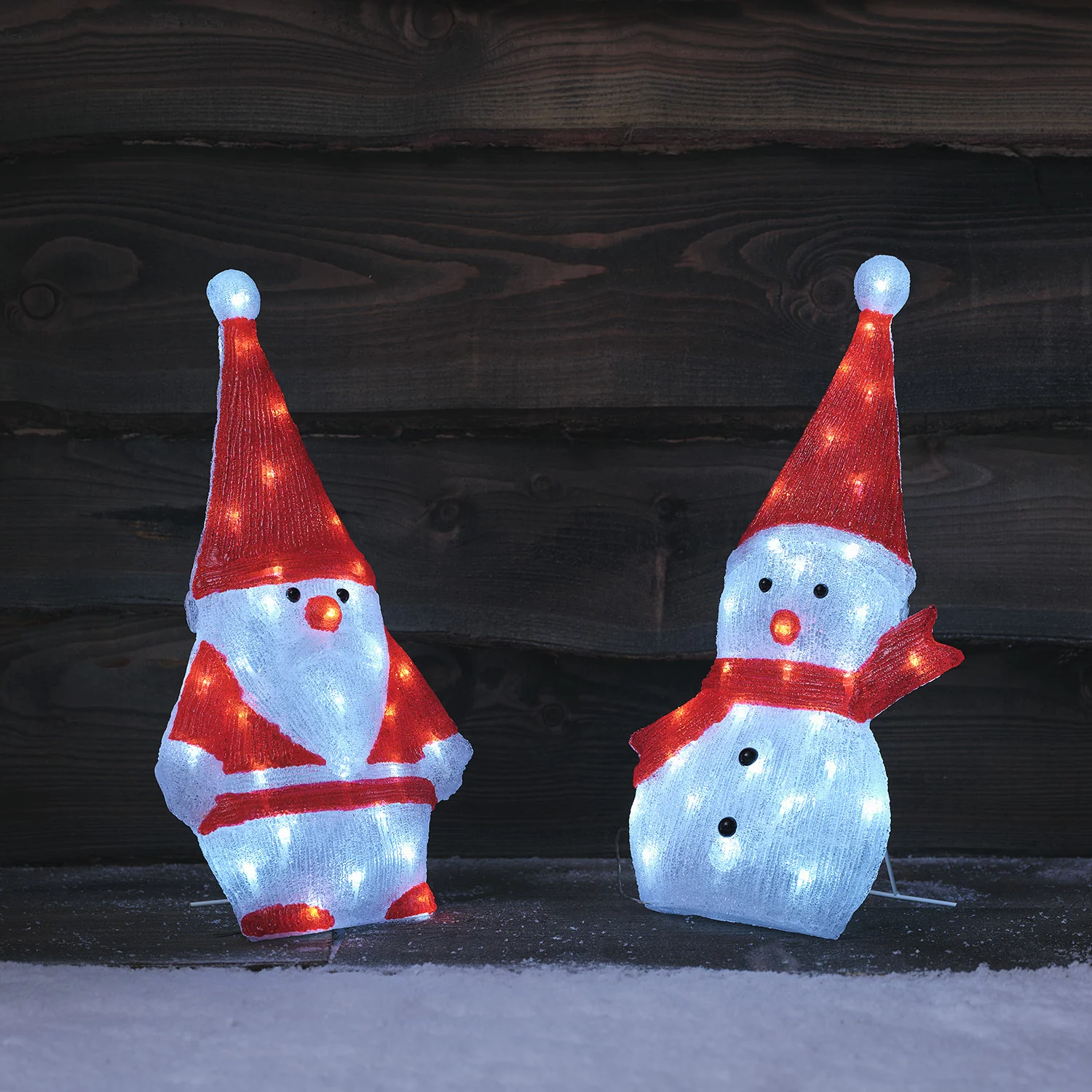 51cm Santa Claus LED 2D Acrylic Figure - Image 4