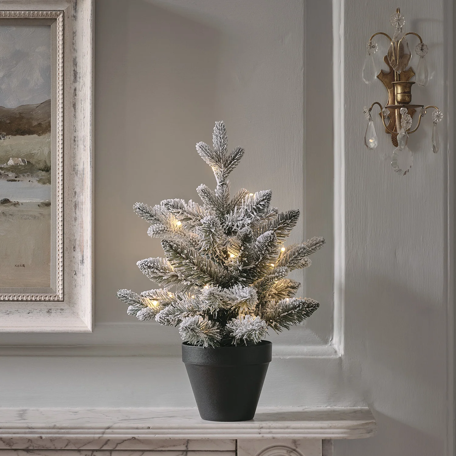 Pre Lit Snowy Christmas Tree Duo - Image 5